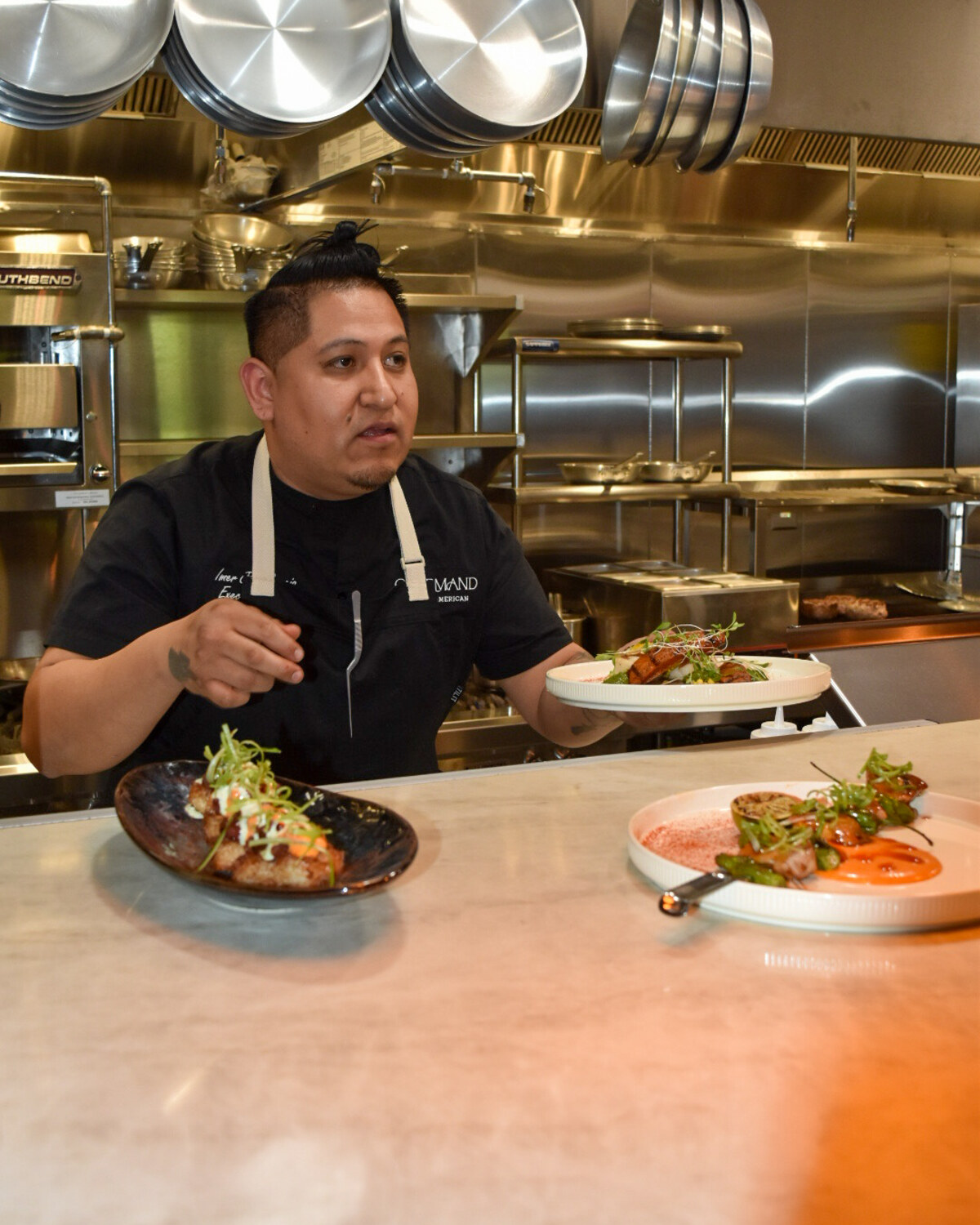 The chef at the pass